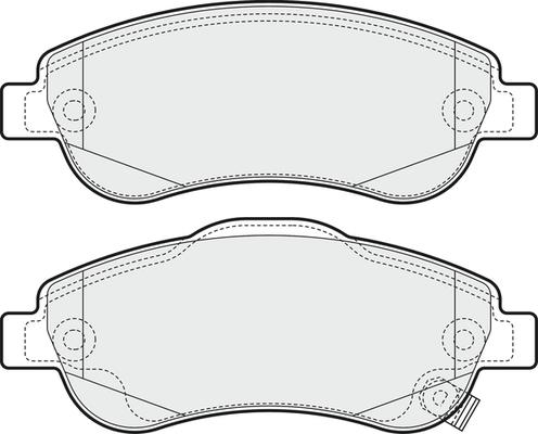 Triscan 362LP2093 - Bremsbelagsatz, Scheibenbremse alexcarstop-ersatzteile.com