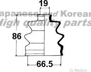 Ashuki 0864-6008 - Faltenbalg, Antriebswelle alexcarstop-ersatzteile.com