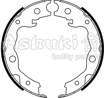 Ashuki 1050-7501 - Bremsbackensatz, Feststellbremse alexcarstop-ersatzteile.com