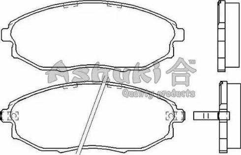 Ashuki 1080-2190 - Bremsbelagsatz, Scheibenbremse alexcarstop-ersatzteile.com