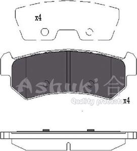 Ashuki 1083-3090 - Bremsbelagsatz, Scheibenbremse alexcarstop-ersatzteile.com