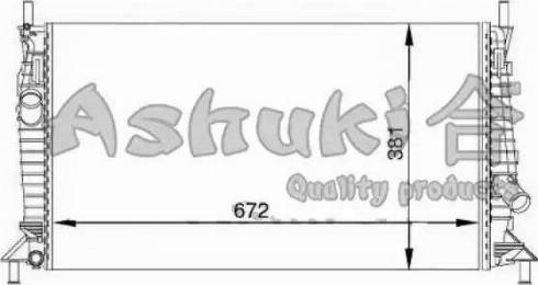 Ashuki M553-21 - Kühler, Motorkühlung alexcarstop-ersatzteile.com