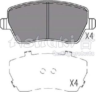 Ashuki N009-73 - Bremsbelagsatz, Scheibenbremse alexcarstop-ersatzteile.com