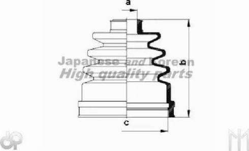 Ashuki N039-01 - Faltenbalg, Antriebswelle alexcarstop-ersatzteile.com