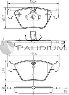 Ashuki P1-1095 - Bremsbelagsatz, Scheibenbremse alexcarstop-ersatzteile.com