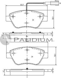 Ashuki P1-1044 - Bremsbelagsatz, Scheibenbremse alexcarstop-ersatzteile.com