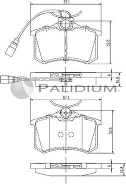 Ashuki P1-1063 - Bremsbelagsatz, Scheibenbremse alexcarstop-ersatzteile.com