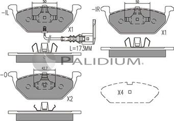 Ashuki P1-1001 - Bremsbelagsatz, Scheibenbremse alexcarstop-ersatzteile.com