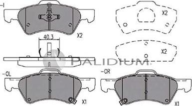 Ashuki P1-1165 - Bremsbelagsatz, Scheibenbremse alexcarstop-ersatzteile.com