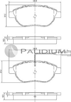 Ashuki P1-1130 - Bremsbelagsatz, Scheibenbremse alexcarstop-ersatzteile.com