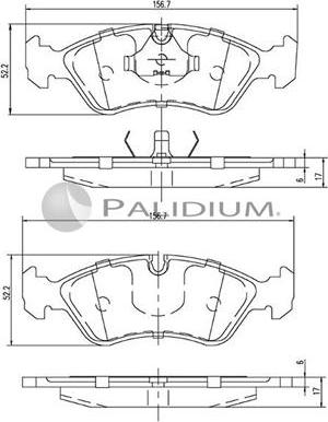 Ashuki P1-1311 - Bremsbelagsatz, Scheibenbremse alexcarstop-ersatzteile.com