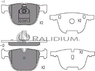 Ashuki P1-1243 - Bremsbelagsatz, Scheibenbremse alexcarstop-ersatzteile.com