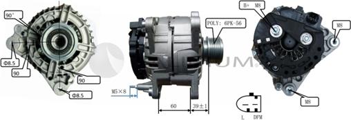 Ashuki PAL17-2004 - Generator alexcarstop-ersatzteile.com