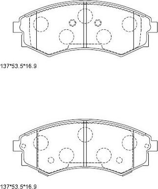 Asimco KD9750 - Bremsbelagsatz, Scheibenbremse alexcarstop-ersatzteile.com