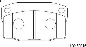 Asimco KD9700 - Bremsbelagsatz, Scheibenbremse alexcarstop-ersatzteile.com