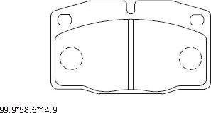 Asimco KD9733 - Bremsbelagsatz, Scheibenbremse alexcarstop-ersatzteile.com