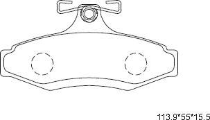 Asimco KD9722 - Bremsbelagsatz, Scheibenbremse alexcarstop-ersatzteile.com