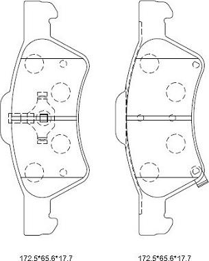 Asimco KD6747 - Bremsbelagsatz, Scheibenbremse alexcarstop-ersatzteile.com