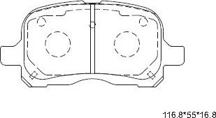 Asimco KD6769 - Bremsbelagsatz, Scheibenbremse alexcarstop-ersatzteile.com