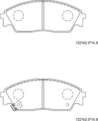 Asimco KD1791 - Bremsbelagsatz, Scheibenbremse alexcarstop-ersatzteile.com