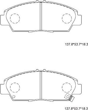 Asimco KD1793 - Bremsbelagsatz, Scheibenbremse alexcarstop-ersatzteile.com