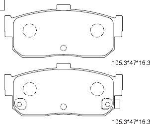 Asimco KD1714 - Bremsbelagsatz, Scheibenbremse alexcarstop-ersatzteile.com