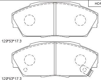 Asimco KD1774 - Bremsbelagsatz, Scheibenbremse alexcarstop-ersatzteile.com