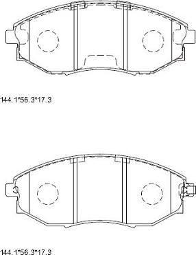 Asimco KD3735F - Bremsbelagsatz, Scheibenbremse alexcarstop-ersatzteile.com