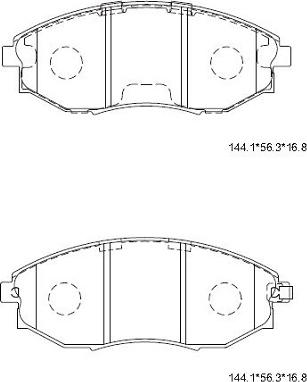 Asimco KD3735 - Bremsbelagsatz, Scheibenbremse alexcarstop-ersatzteile.com