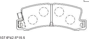 Asimco KD2636 - Bremsbelagsatz, Scheibenbremse alexcarstop-ersatzteile.com