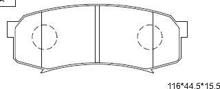 Asimco KD2281Y - Bremsbelagsatz, Scheibenbremse alexcarstop-ersatzteile.com