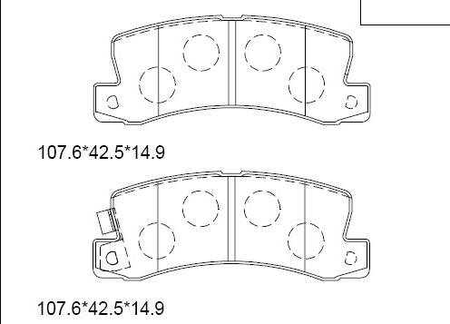 Asimco KD2732 - Bremsbelagsatz, Scheibenbremse alexcarstop-ersatzteile.com