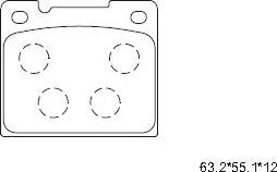 Asimco KD7568 - Bremsbelagsatz, Scheibenbremse alexcarstop-ersatzteile.com