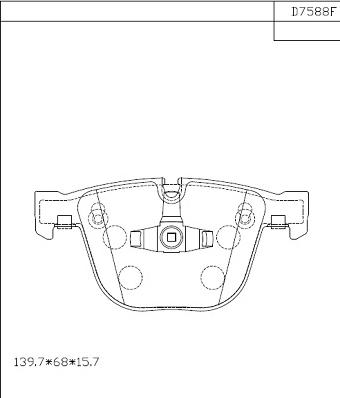 Asimco KD7588F - Bremsbelagsatz, Scheibenbremse alexcarstop-ersatzteile.com