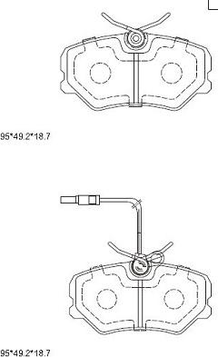 Asimco KD7533 - Bremsbelagsatz, Scheibenbremse alexcarstop-ersatzteile.com