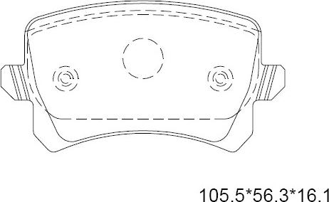 Asimco KD7579 - Bremsbelagsatz, Scheibenbremse alexcarstop-ersatzteile.com