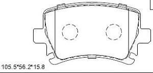 Asimco KD7792 - Bremsbelagsatz, Scheibenbremse alexcarstop-ersatzteile.com