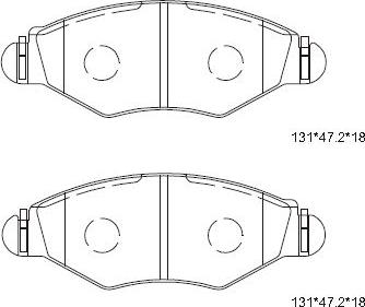 Asimco KD7751D - Bremsbelagsatz, Scheibenbremse alexcarstop-ersatzteile.com