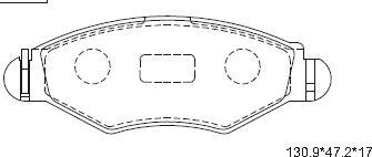 Asimco KD7751 - Bremsbelagsatz, Scheibenbremse alexcarstop-ersatzteile.com