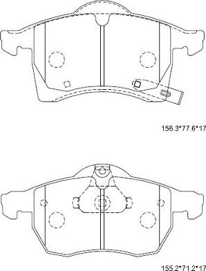 Spidan 32338 - Bremsbelagsatz, Scheibenbremse alexcarstop-ersatzteile.com