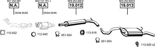 Asmet SE190705 - Abgasanlage alexcarstop-ersatzteile.com