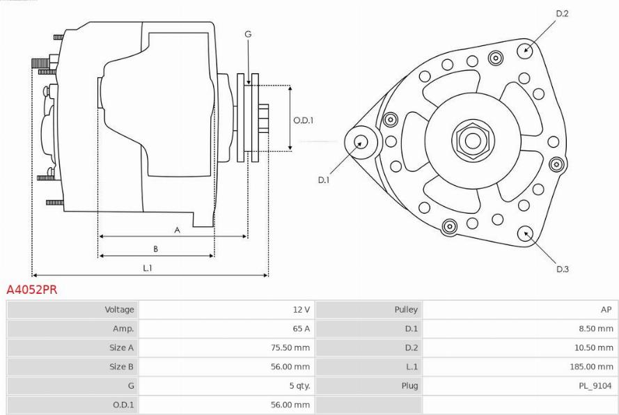 AS-PL A4052PR - Generator alexcarstop-ersatzteile.com