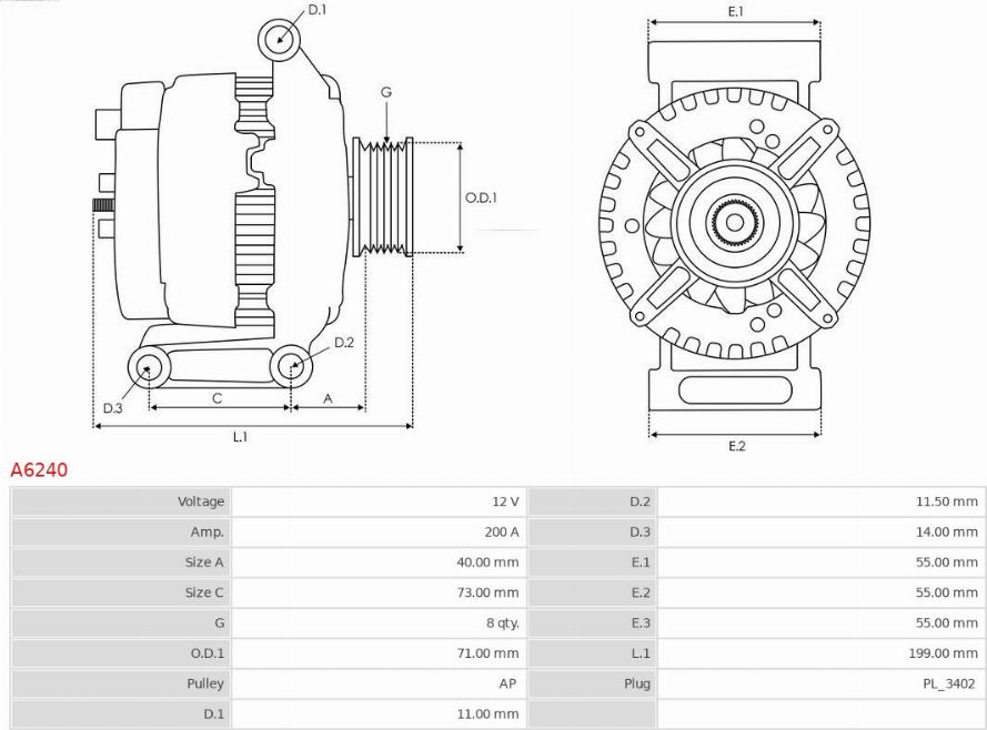 AS-PL A6240 - Generator alexcarstop-ersatzteile.com