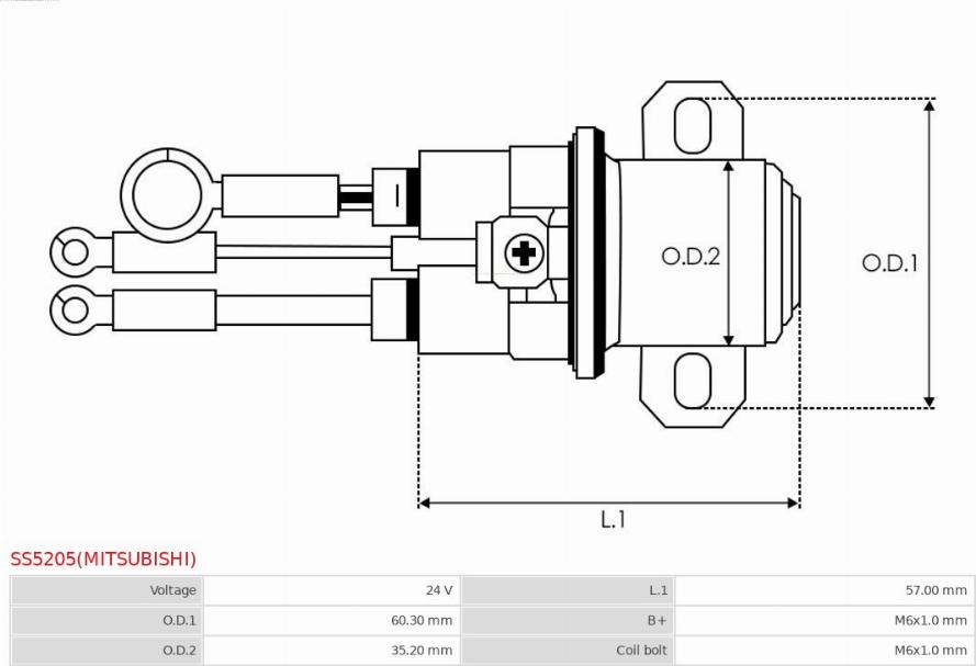 AS-PL SS5205(MITSUBISHI) - Magnetschalter, Starter alexcarstop-ersatzteile.com