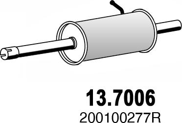 ASSO 13.7006 - Endschalldämpfer alexcarstop-ersatzteile.com