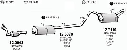 ASSO ART0691 - Abgasanlage alexcarstop-ersatzteile.com