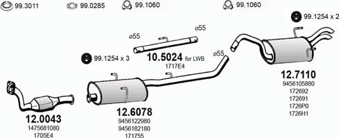 ASSO ART1833 - Abgasanlage alexcarstop-ersatzteile.com