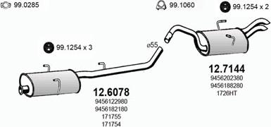 ASSO ART2993 - Abgasanlage alexcarstop-ersatzteile.com