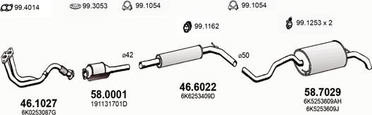 ASSO ART2949 - Abgasanlage alexcarstop-ersatzteile.com