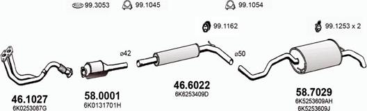 ASSO ART2912 - Abgasanlage alexcarstop-ersatzteile.com